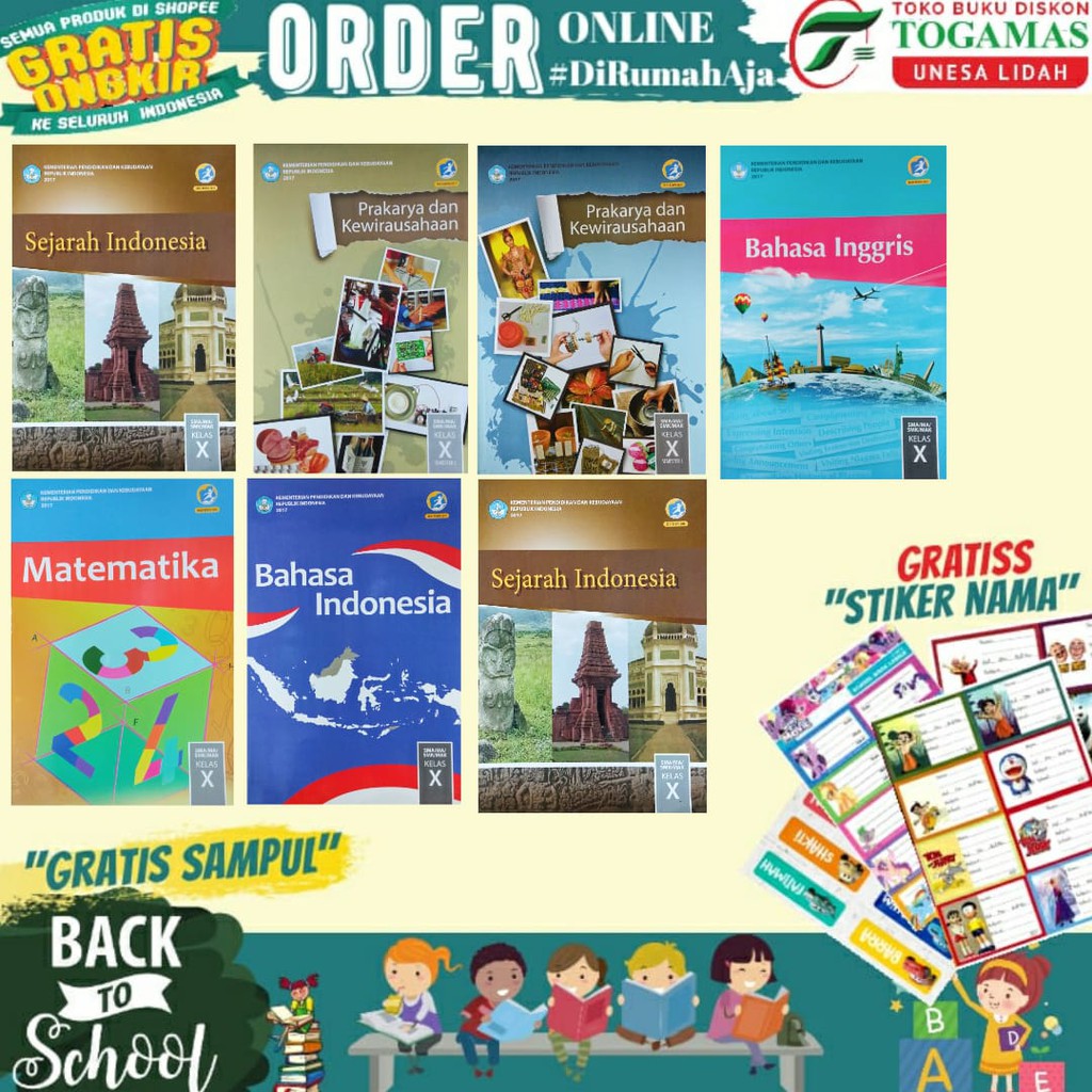 BUKU PAKET DIKNAS SMA/SMK KELAS X SMT1&amp;2 K2013 ED. REVISI 2017