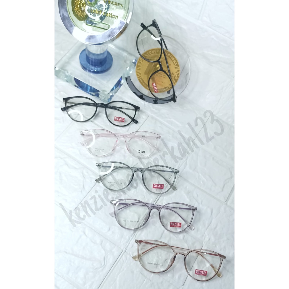 8159 KACAMATA BINGKAI PERESEGI BESAR WANITA FASHION TREND KOREA / KACAMATA PRIA WANITA NEW MODEL 202