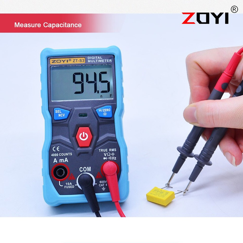 ZOYI ZT-S3 Multimeter Tester Digital Resistance Capacitance With NCV