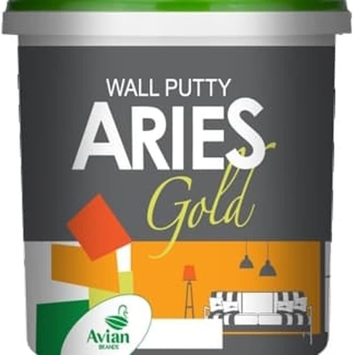 PLAMIR Tembok Aries  Gold  Plamur Wall Filler Putty 1KG bkn 