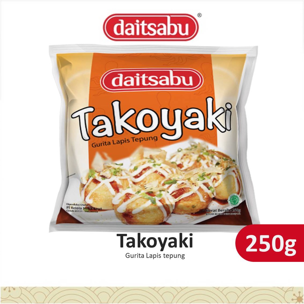 

DAITSABU Takoyaki Gurita 250gr - Camilan Isi Gurita Khas Jepang