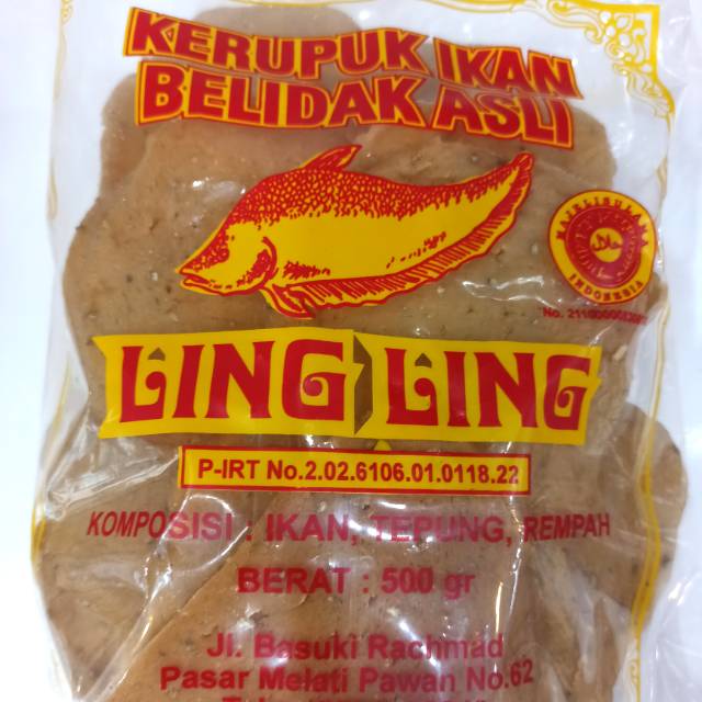 

Kerupuk ikan belidak asli LingLing