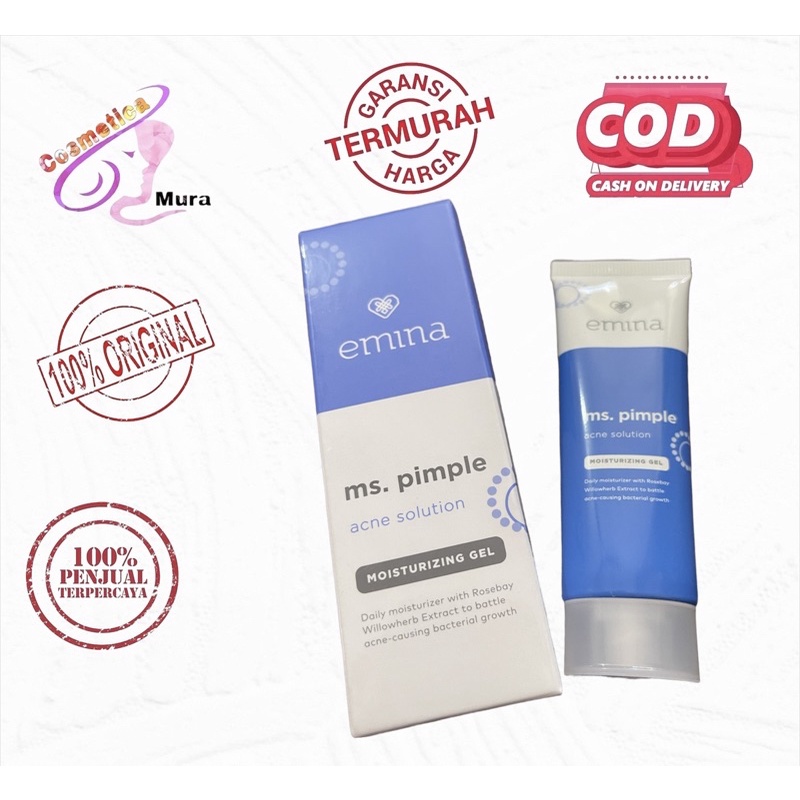 [ harga promo ] kemasan baru // emina Ms pimple moisturizer - moisturizer wajah khusus berjerawat dan beruntusa emina ms pimple