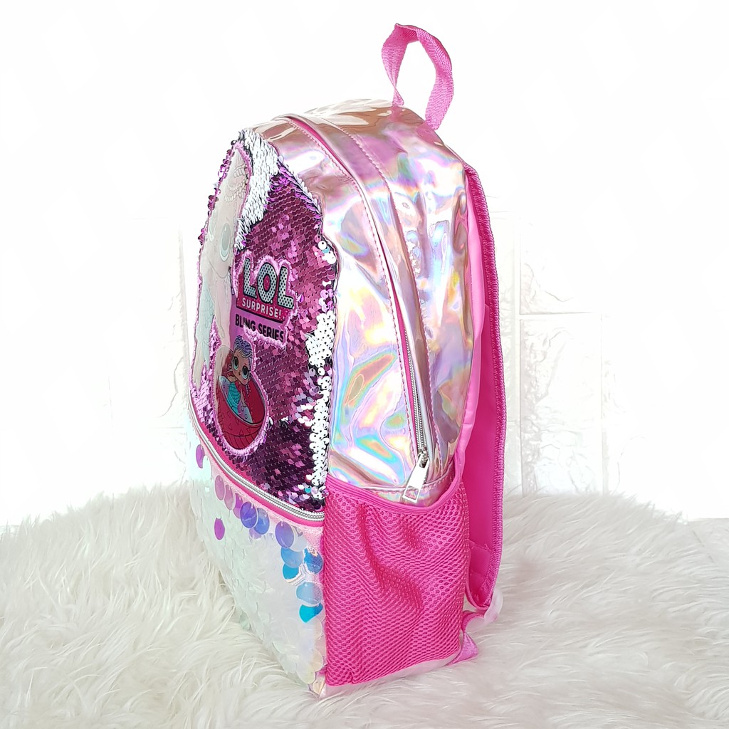 Tas Sekolah SD Hologram Sequin Ukuran Besar