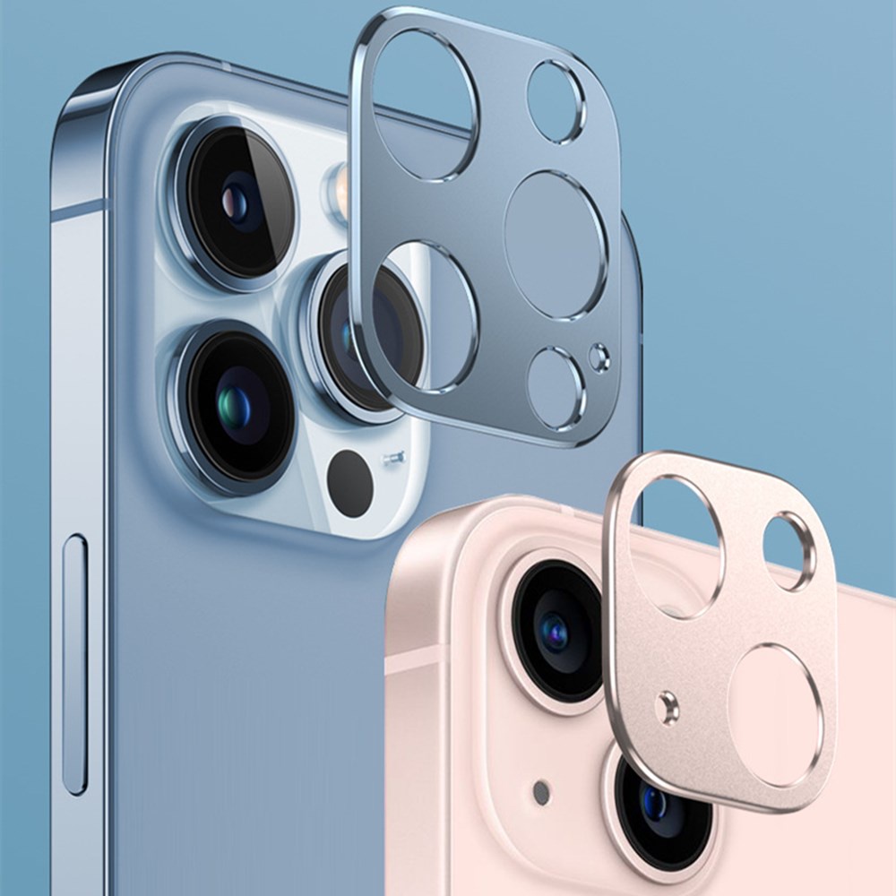 Pelindung Lensa Kamera Bahan Metal Titanium Alloy Untuk iPhone 11 12 13 Pro Max 12 13 Mini 13