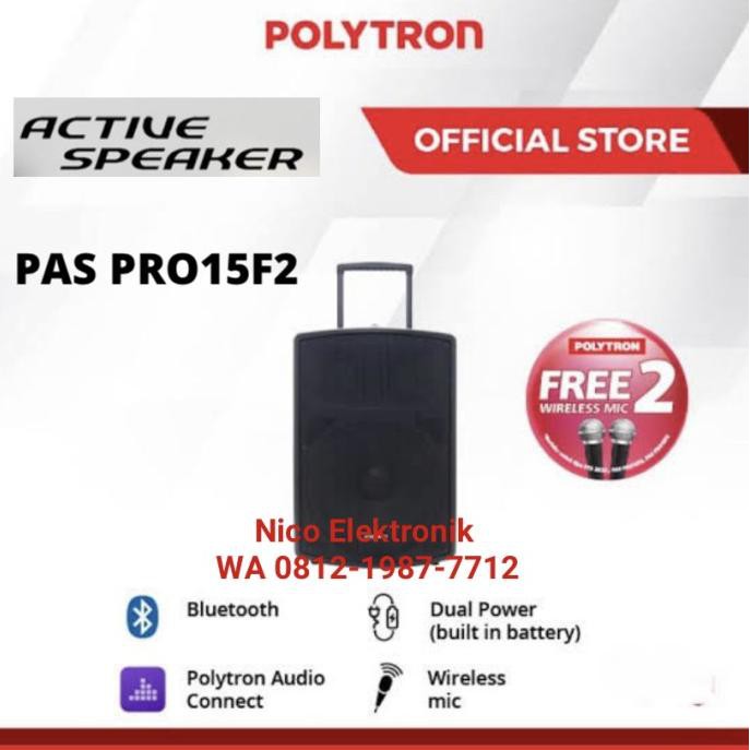 Free* Ongkir Polytron Active Speaker Pas-Pro15F2 Salon Aktif Portable Omaoy88