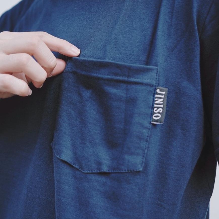 JINISO T-Shirt Pocket Everyday Basic | Kaos Pria Polos