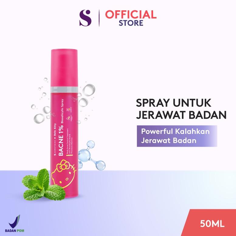 Somethinc Bacne 1% Biosalicylic Spray - Spray Jerawat Badan & Jerawat Punggung