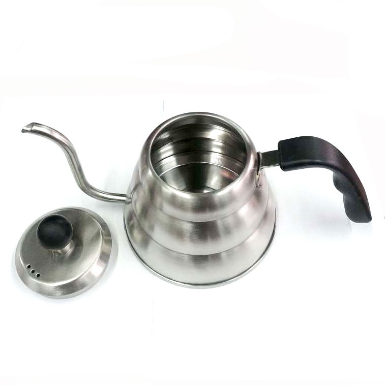 One Two Cups Coffee Maker Pot V60 Drip Kettle Teko Barista 1000ML