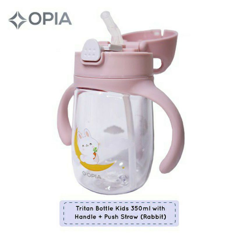 Opia tritan bottle kids 350ml - botol minum sekolah anak sedotan | botol minum mpasi