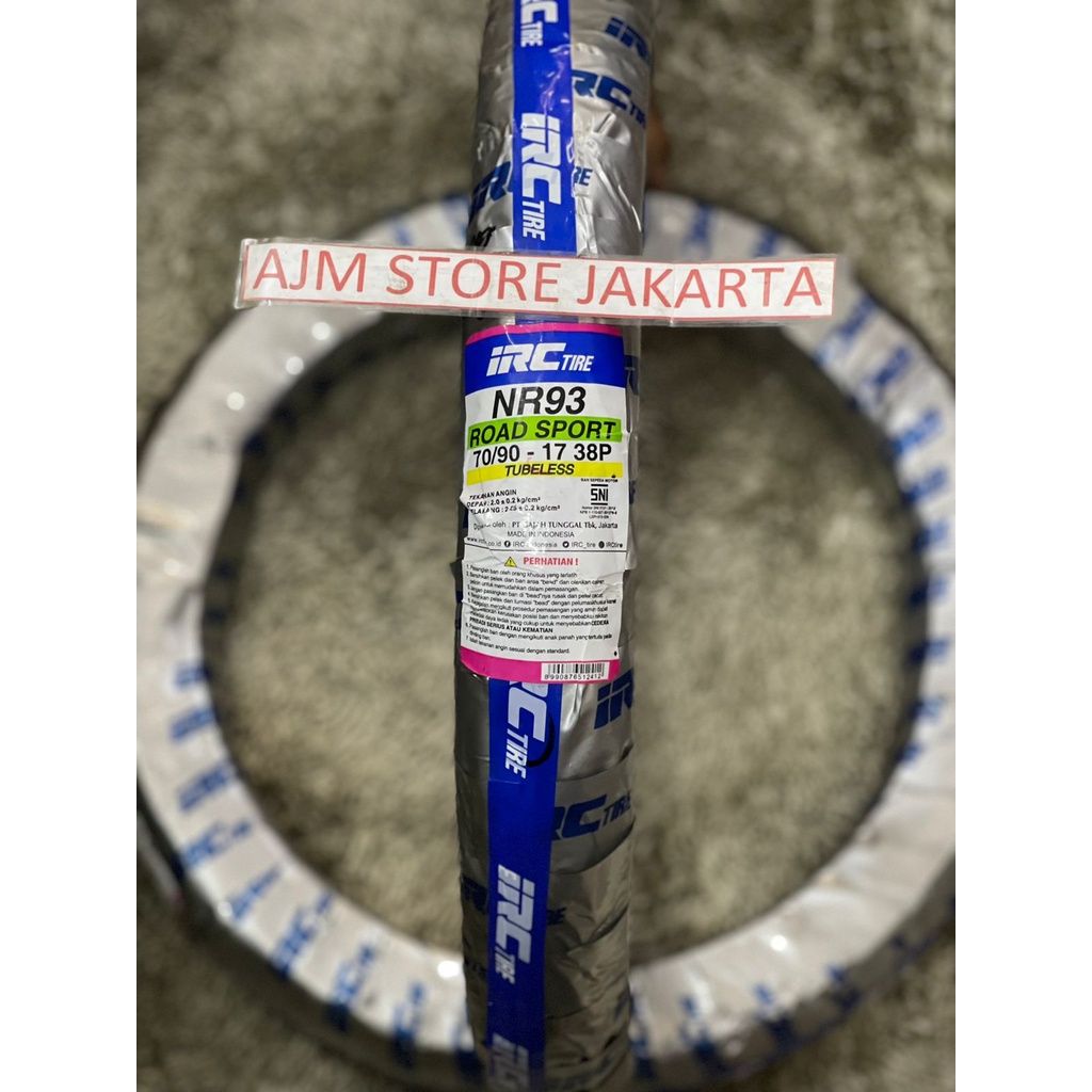 IRC NR93 70/90-17 Tubeless..