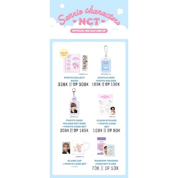 [DP] PO NCT X SANRIO ACRYLIC COLLECT BOOK PC HOLDER STICKER TRADING CARD B SET