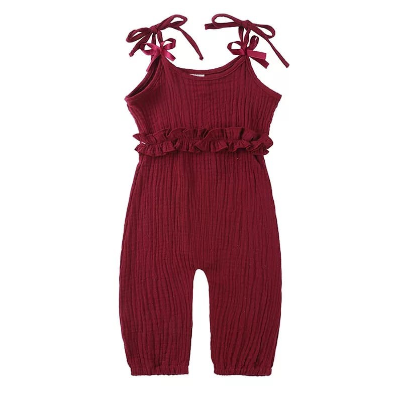 Kalila Cadella Jumpsuit Baju Anak Perempuan / Bahan Katun Cringkle