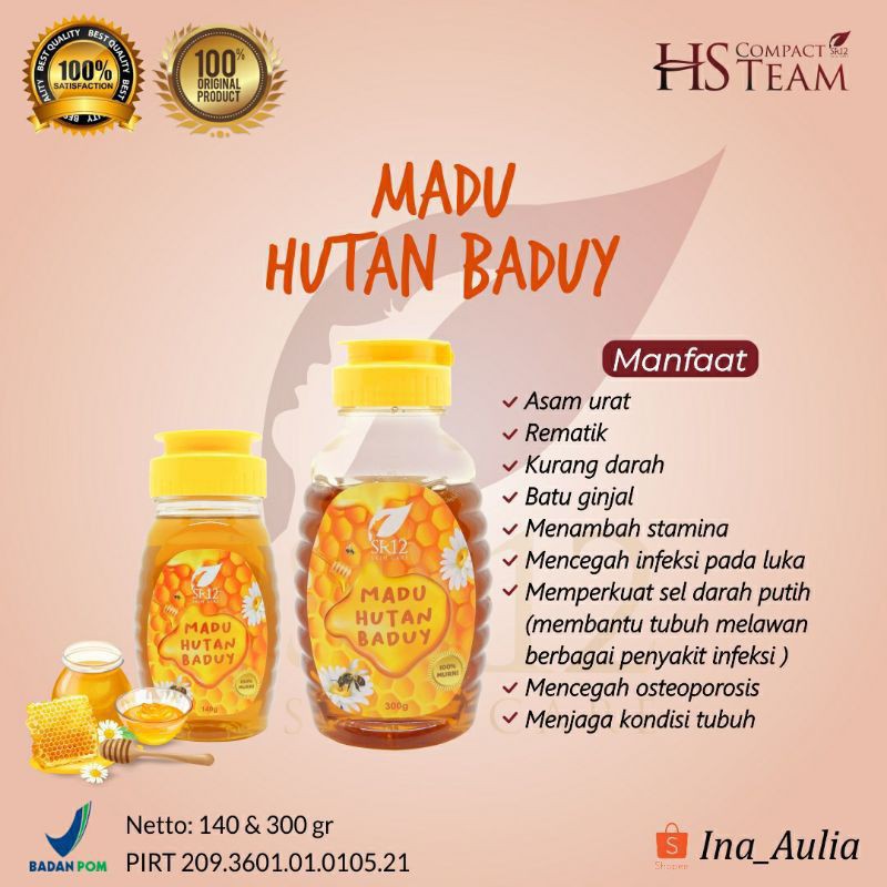 

MADU HUTAN BADUY SR12, 100% MADU ALAMI TANPA PEMANIS BUATAN, UNTUK KESEHATAN ANAK2 DAN ORANG TUA