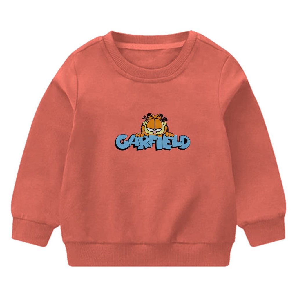 SWEATER ANAK UNISEX GARFIELD // PAKAIAN ANAK UNISEX TEBAL KEKINIAN TERBARU''