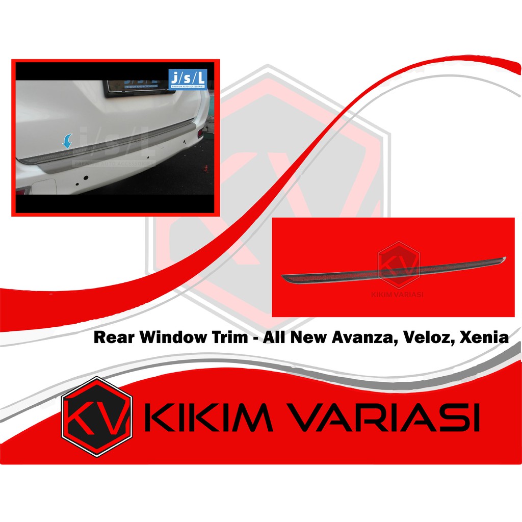 List Pintu Belakang All New AVANZA XENIA VELOZ Chrome