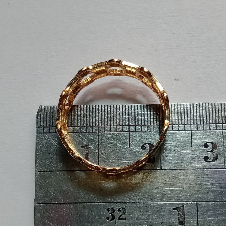 Cincin emas 17K - 1.8 gr Kadar 750 - 1155