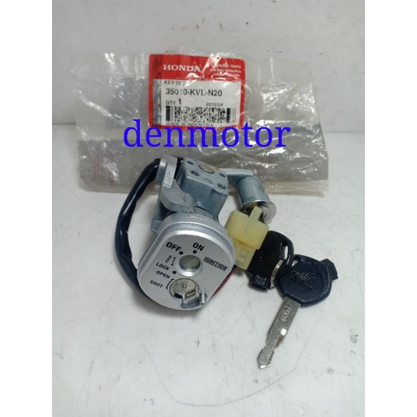 KUNCI KONTAK SET SUPRA X 125 07 BATMAN FI INJEKSI ORIGINAL 35010-KVL-N20