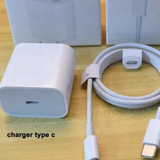 PHONE Charger 20W Adaptor USB C + Kabel 1M ORI (sepasang/1set)