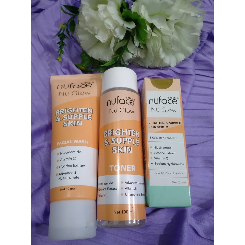 PAKET Nuface Brighten and Supple Skin (Isi 3)