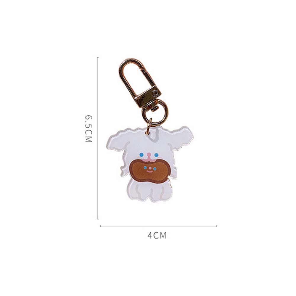 LANFY Keyring Toy Gifts Kids Women Puppy Pendant Bear Acrylic Keyfob