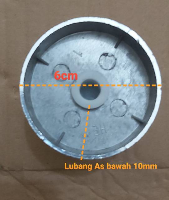 Puli Pengering - Puly Spin Dinamo Mesin Cuci Diameter 10mm Sanyo Aqua Sanken , dll