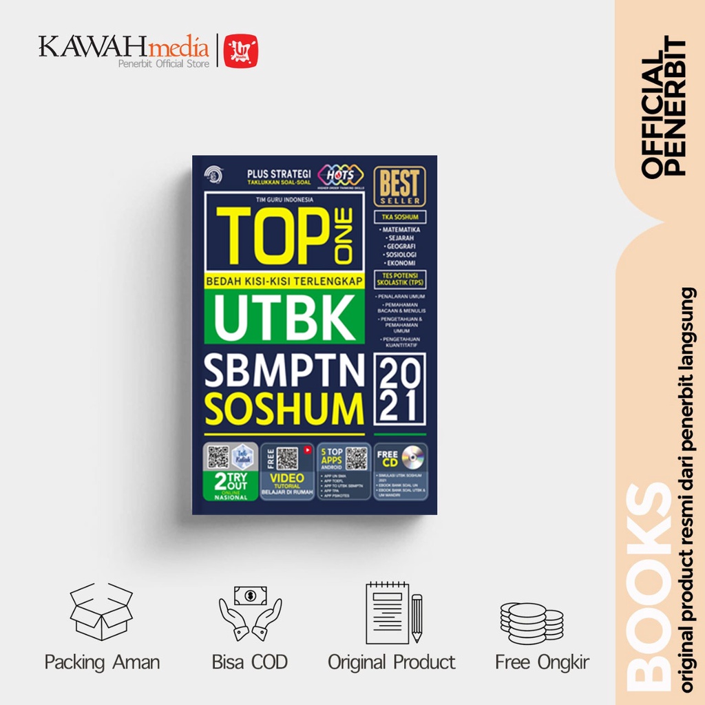 TOP ONE UTBK SBMPTN SOSHUM 2021 + CD