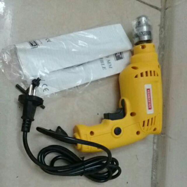 Mesin Bor Listrik 10mm Electric Drill Reversible Bolak Balik Kenmaster