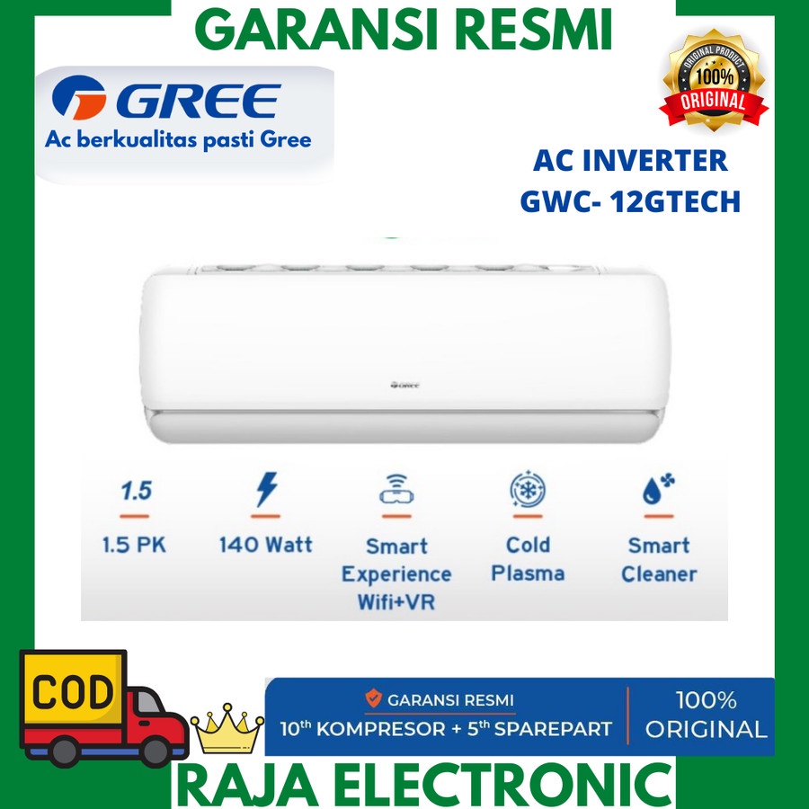 AC Gree Gtech Inverter 12GTECH 1.5PK / AC Gree GWC-12 GTECH UNIT ONLY