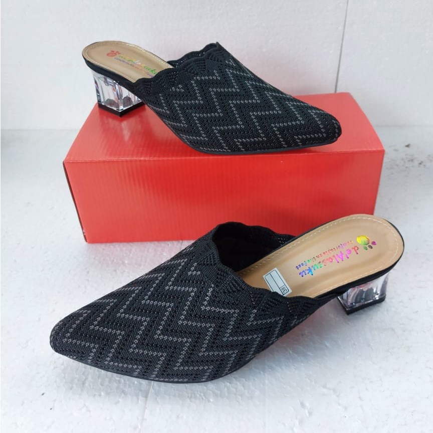 Alassuku.ID - Heels Rajut Import Zigzag