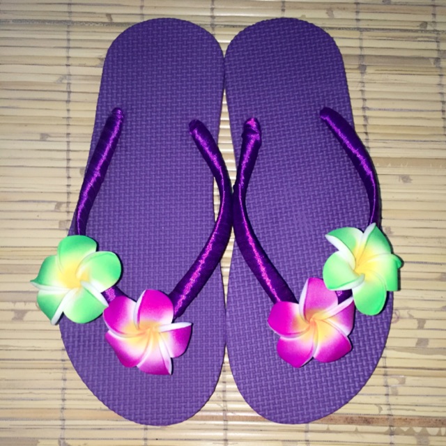 Sandal Kamboja Bali Ungu