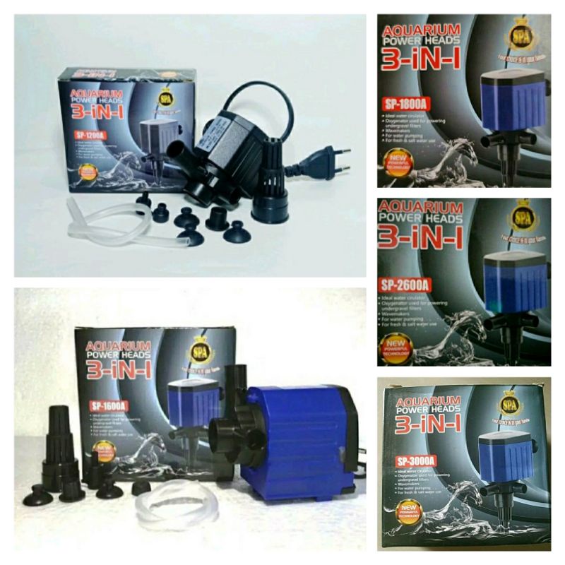 SPA SP 1200 / 1600 / 1800 / 2600 / 3000  pompa celup aquarium aquascape