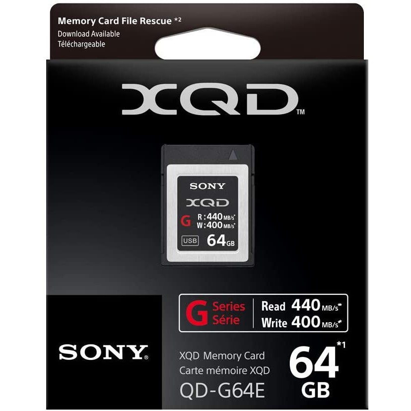 Memory Sony XQD 64gb/120gb - G Series (440MB/s)