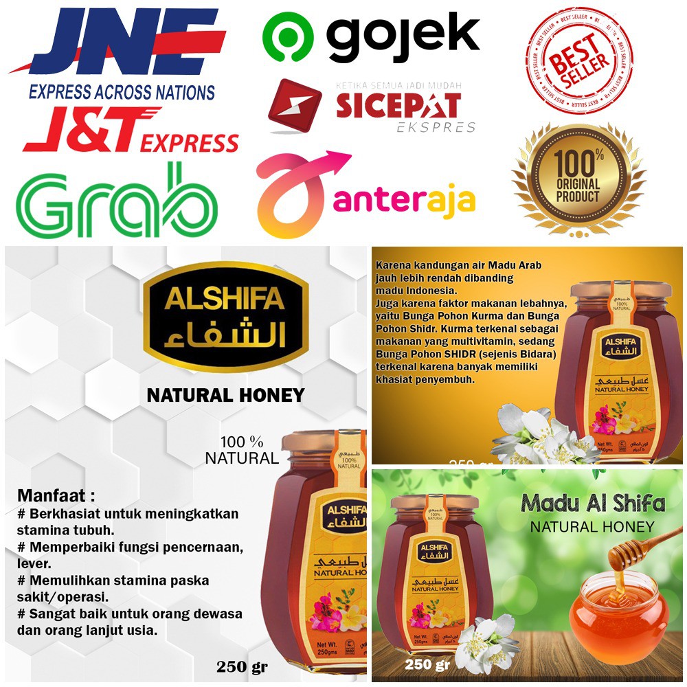 Madu Arab Al Shifa Natural Honey 250 gram