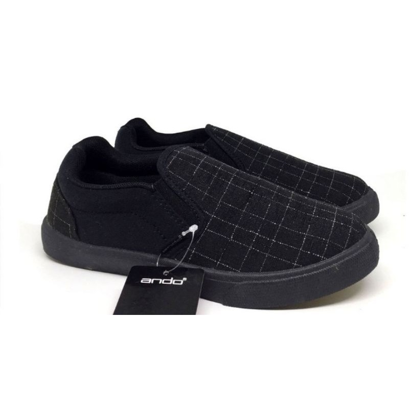 Sepatu Sekolah SD-SMP Slip On Ando Flexo
