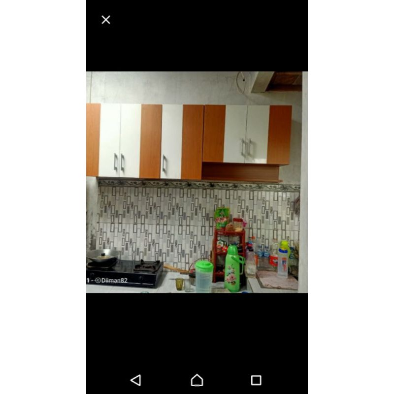RAK PIRING LEMARI GANTUNG DAPUR KITCHEN SET ATAS