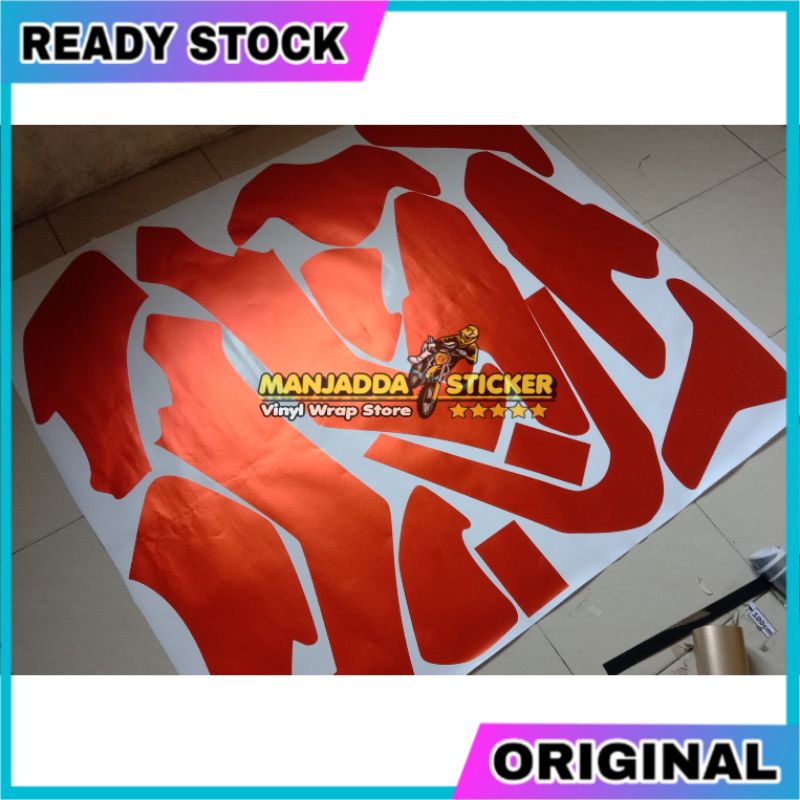 stiker decal nmax polos fullbody metalik ungu satin