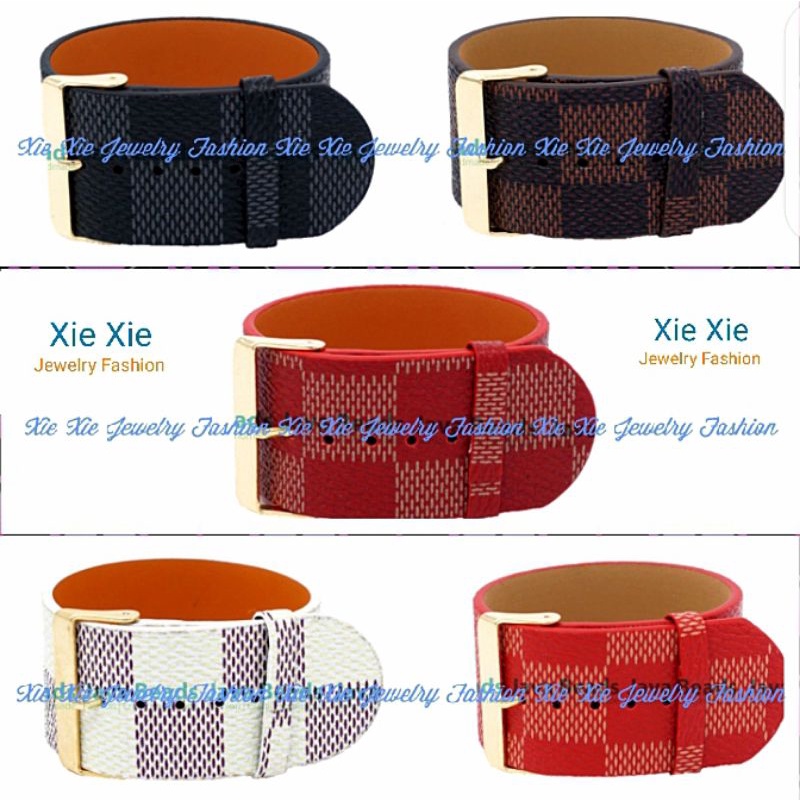 Gelang Gesper Kulit Gelang Charm Liontin