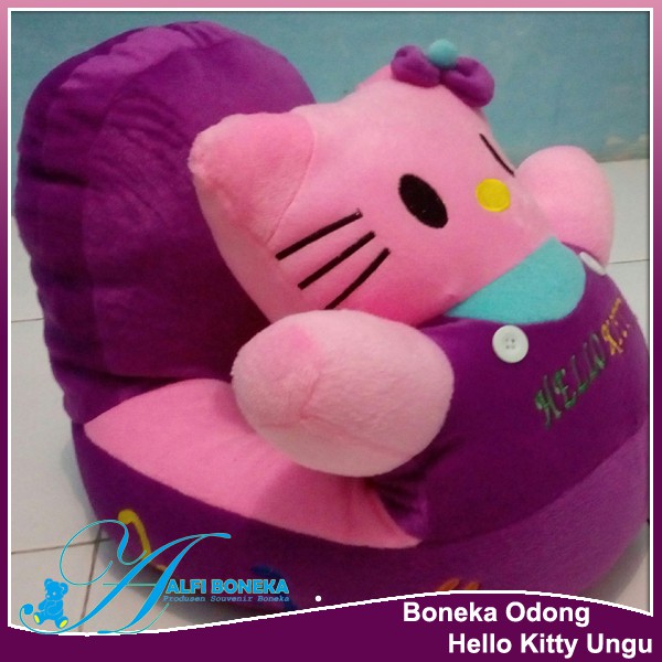 Boneka Odong Karakter Hello Kitty Ungu