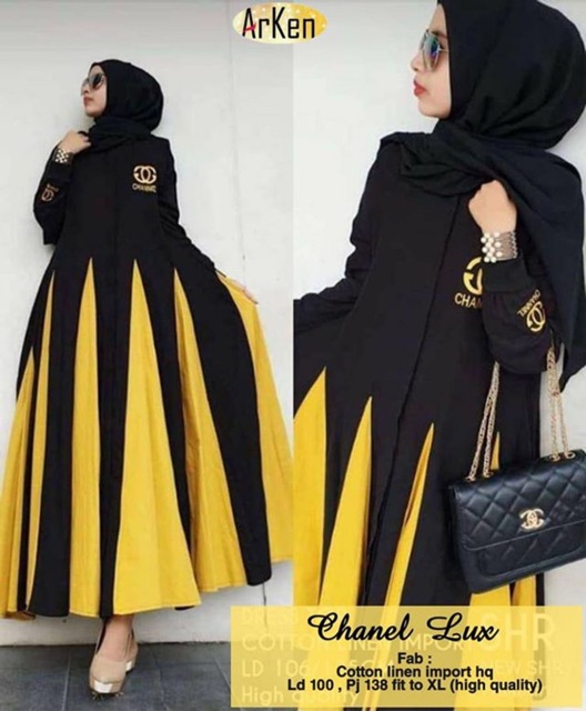 Gamis Chanel Lux Maxi Dress