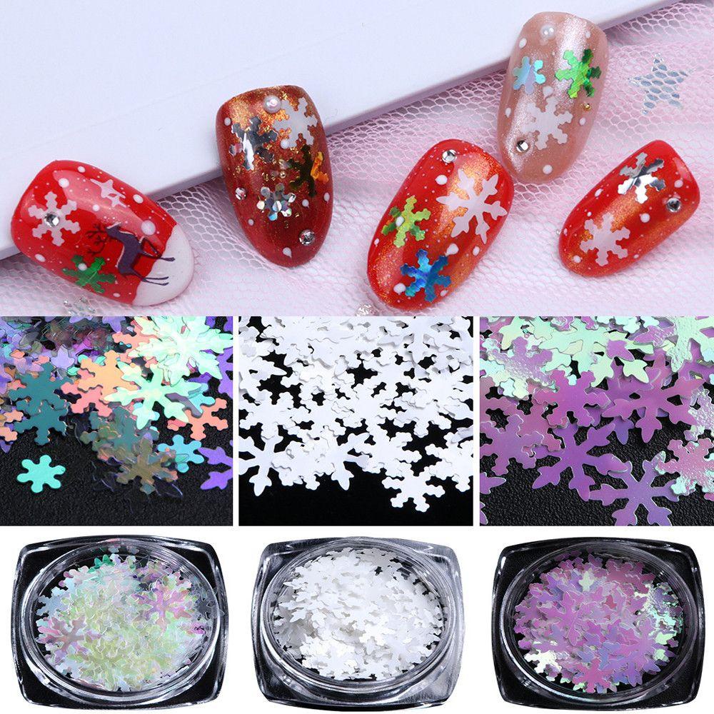 R-flower Nail Art Decor DIY Beauty Desain Xmas Warna Campur Dekorasi Natal 3D