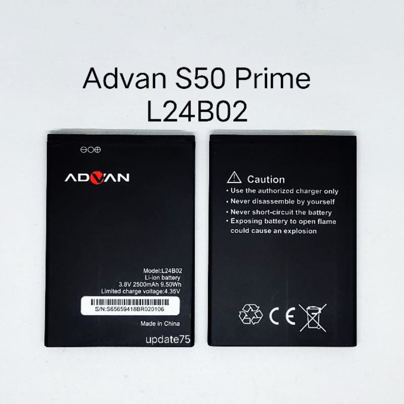 Baterai Advan S50 PRIME model L24B02 original