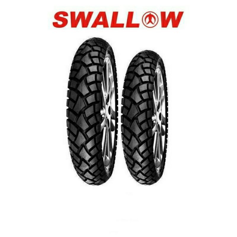 SEPASANG BAN TUBELESS MOTOR BEBEK STREET ENDURO. FREE PENTIL TUBELESS