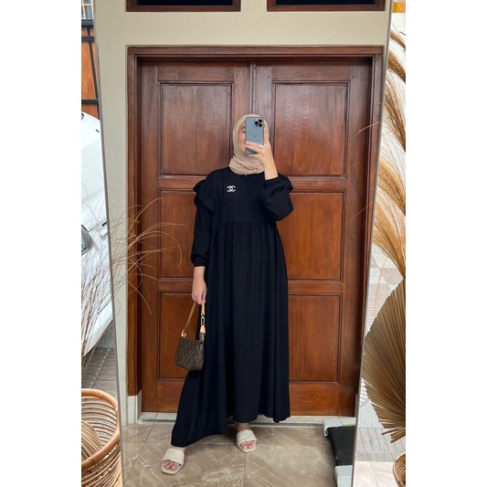 AMILI DRESS RAYON CRINKLE//GAMIS RAYON CRINKLE//GAMIS TERBARU BY PAMUNGKAS