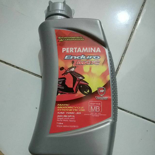 Oli Pertamina Enduro Matic 1L 10W 30