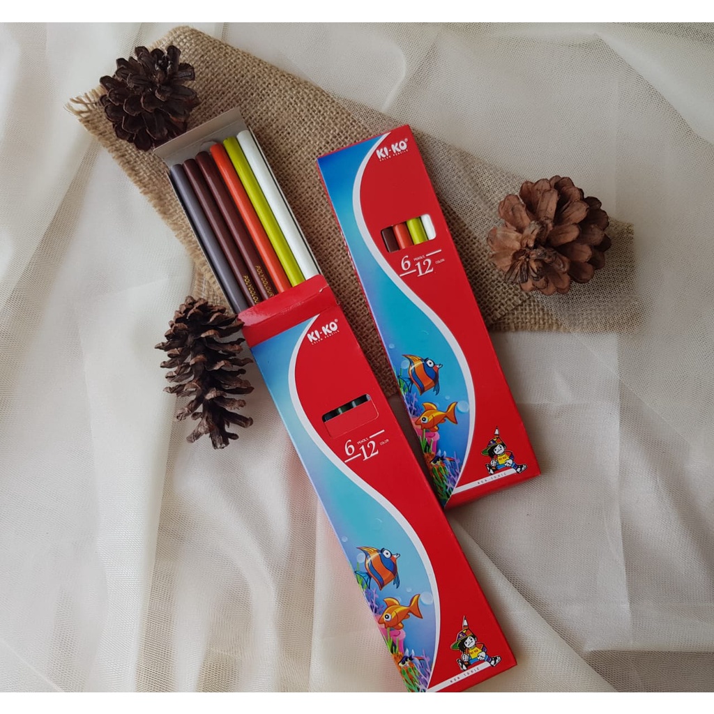 

Pensil Warna Kiko (12 Warna - 6 Pensil) 100% ORIGINAL