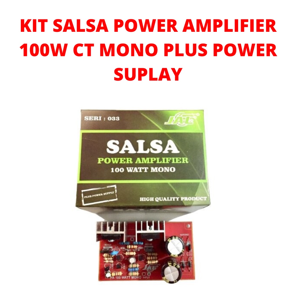 KIT SPEAKER AKTIF SALSA MESIN POWER SPIKER AKTIP AMPLIFIER 100W CT MONO PLUS SUPLAY AMPLIFER AMPLIE 