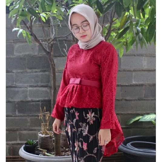 Atasan Kebaya Brokat Aurora 4 Pilihan Warna