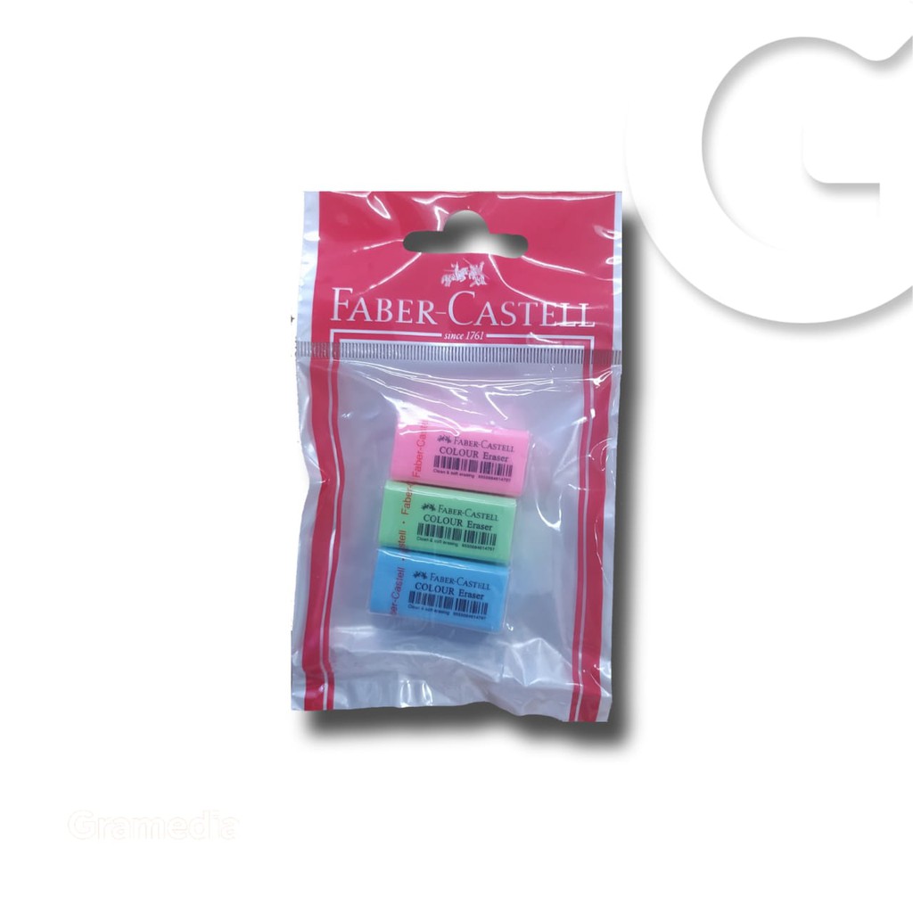 

Gramedia Gorontalo - Faber Colour Eraser Set 3 1000510S3