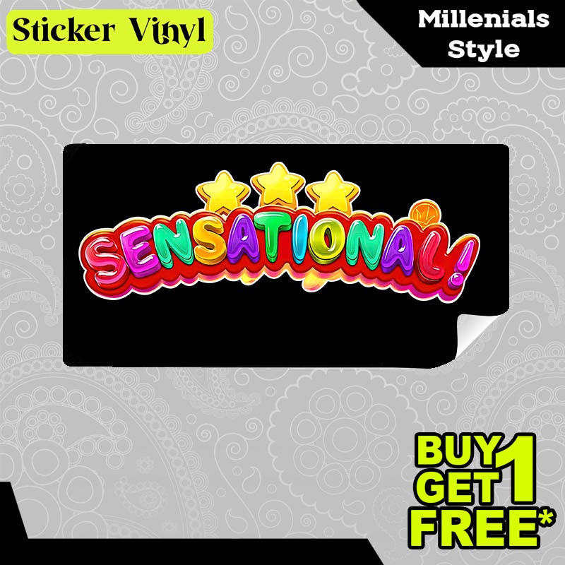 

Stiker Sticker Sweet Bonanza Sensational Pragmatic Play Game Slot Aesthetic Bahan Vinyl Satuan Anti Air